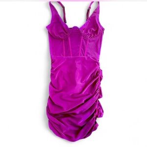 Oh Polly Fuchsia Dress with Adjustable Straps